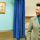 Princess Anne appreciating a plaque.